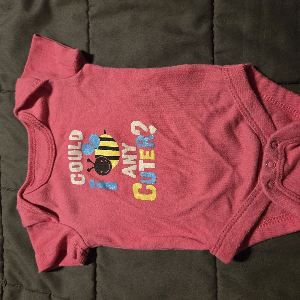 Pink Baby Onesie with Cute Graphic